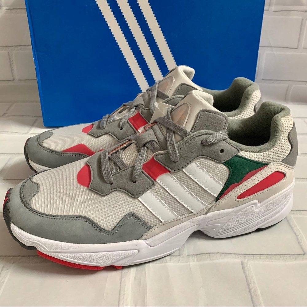 New Men’s Adidas Yung 96 US 12 Sneakers Grey Green